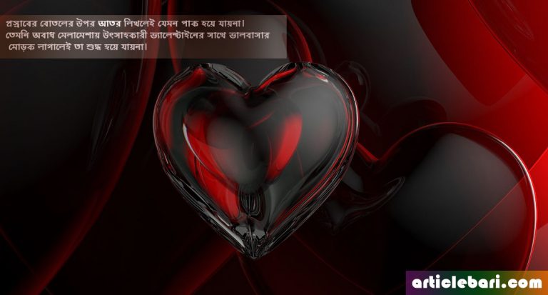 ভালোবাসার বানিজ্য- কয়েকটি অপ্রিয় সত্যকথন