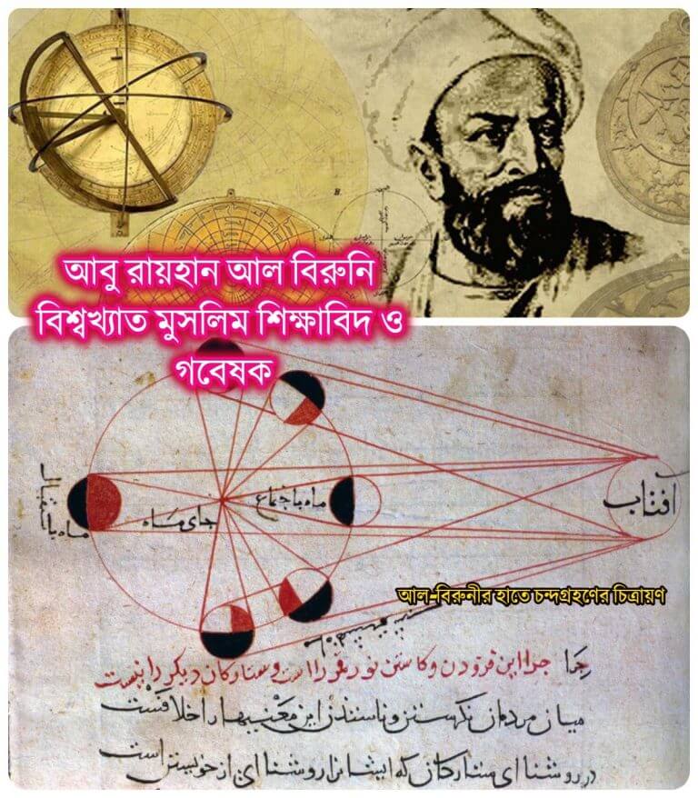 আল বিরুনি বিশ্বখ্যাত মুসলিম শিক্ষাবিদ ও গবেষক